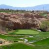 #12 - Wolf Creek #8: This looks a lot more tame from these forward tees, but see the hazards, then think about how you negotiate those when hitting from 220 yards away.